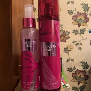 NWT 2 Pc Bath & Body Works Perfect In Pink